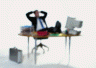 Člověk sedící s nohama nahoře u počítače